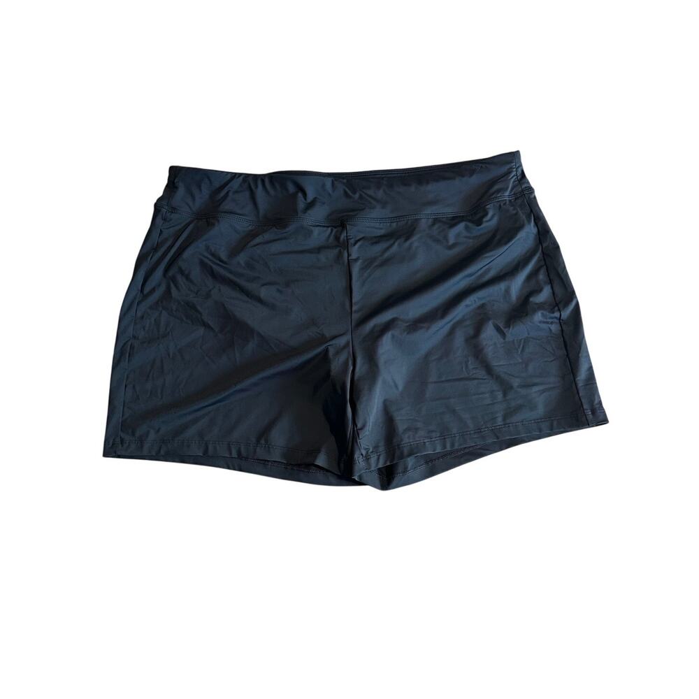 Duluth Women's Suit Up Swim Short with Control Panty Black 18